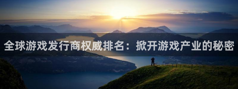 新宝GG平台招商：全球游戏发行商权威排名：掀开游戏产业的秘密