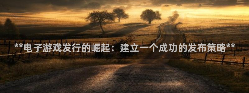 新宝gg5账号登录：**电子游戏发行的崛起：建立一个成功的发布策略**