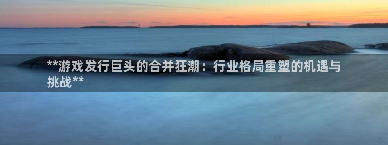 新宝gg—创造奇迹登录官网：**游戏发行巨头的合并狂潮：行业格局重塑的机遇与
挑战**
